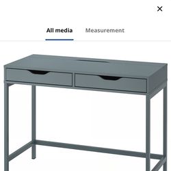 Ikea ALEX Desk, gray-turquoise, 39 3/8x18 7/8 "