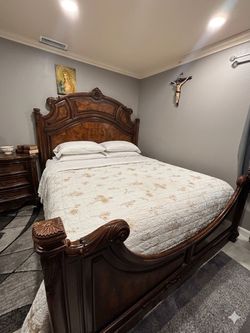 Real Wood Cal King Bed Frame