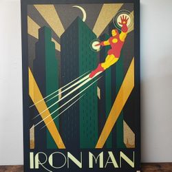 Iron Man Marvel Poster – Retro Wall Art