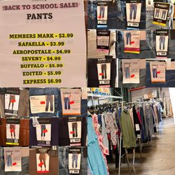 !BACK TO SCHOOL SALE! ALL BRANDED TEENS / WOMENS JEANS / PANTS / JOGGERS  BRAND NEW WITH TAGS STARTING AT JUST $3.99