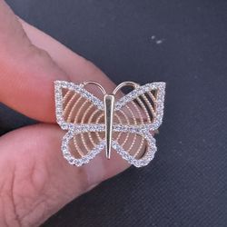 Gold Butterfly Ring 14k 