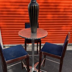 Silver High top Table