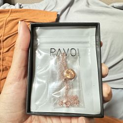 Pavoi Rose Gold “J” Necklace UNUSED STILL IN BOX