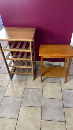 2 Wooden Tables