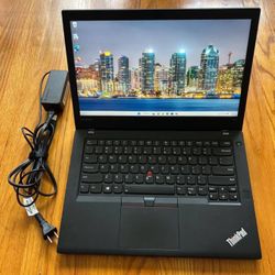 14 inches Lenovo ThinkPad T470 Laptop Win11 Pro i5 @2.4GHz SSD 256Gb RAM 16Gb Microsoft Office 2021 Optional  
