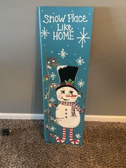 Snowman Indoor Or Outdoor Sign