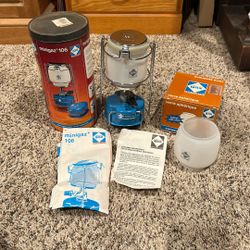 New! Minigaz 106 Camping Light w/ Additional Globe