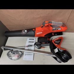 ECHO 56V Cordless Battery 16 in. String Trimmer and 151 MPH 526 CFM Blower Combo Kit w/ 2.5Ah Battery and Charger (2-Tool) 