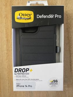 OtterBox Defender Pro Series Screenless Edition Case and Holster for iPhone 14 Pro (Black)