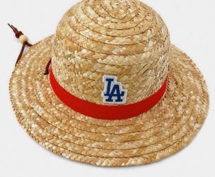 Dodger one piece straw hat.  $40