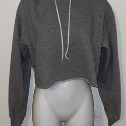 Cute Grey hoodie crop