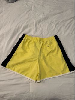 Nike Women’s Yellow Athletic Shorts with White Trim