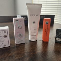 Sample Perfumes And Shower Gel