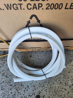 C4722-193 25 Ft White Vinyl Rub Rail Bumper - No Cut