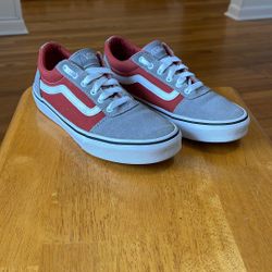 LIKE NEW LEATHER VANS size 4Y