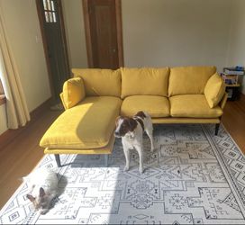 Floyd Sofa 1.0 — 3-Seater with Chaise, Saffron (discontinued color)