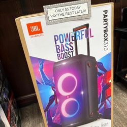 Jbl PartyBox 310 Bluetooth Speaker New - Pay $5 today and pay the rest later -