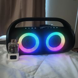 Onn Bluetooth Speaker With Led Lights 