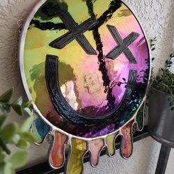 Stained Glass Smiley Face Suncatcher