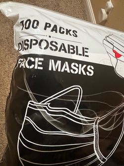 100 face masks new