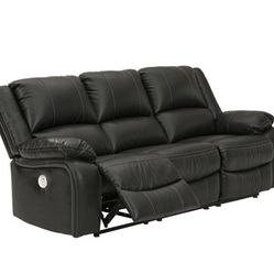 Calderwell Black Power Reclining Sofa

