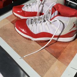 Custom Cherry Red Sample Jordan 11s Size 8