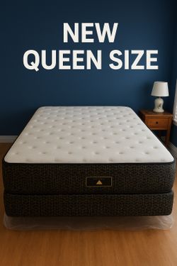 New Queen Mattress And Box spring 2 PC BED FRAME IS NOT INCLJDED 