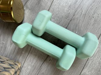 5 lb blue dumbells