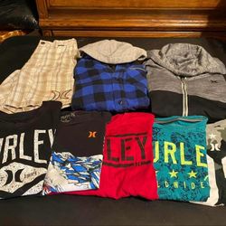BOYS YOUTH CHILD KID CHILDREN'S HURLEY CLOTHING TSHIRT TOP SHIRT HOODIE SWEATSHIRT SHORTS FLANNEL JACKET