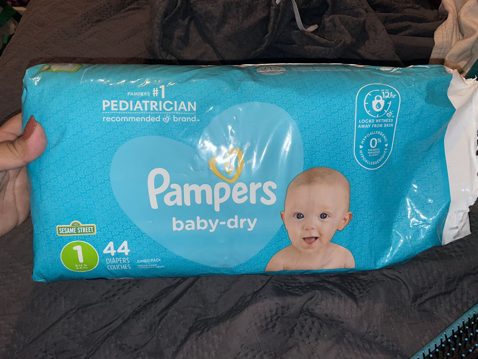 New/Open Pack Pampers Baby Dry Size 1 44ct