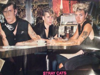 Stray cats poster. Original issue. 1984
