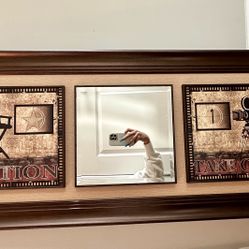 Action & Take One Decorative Wall Mirror