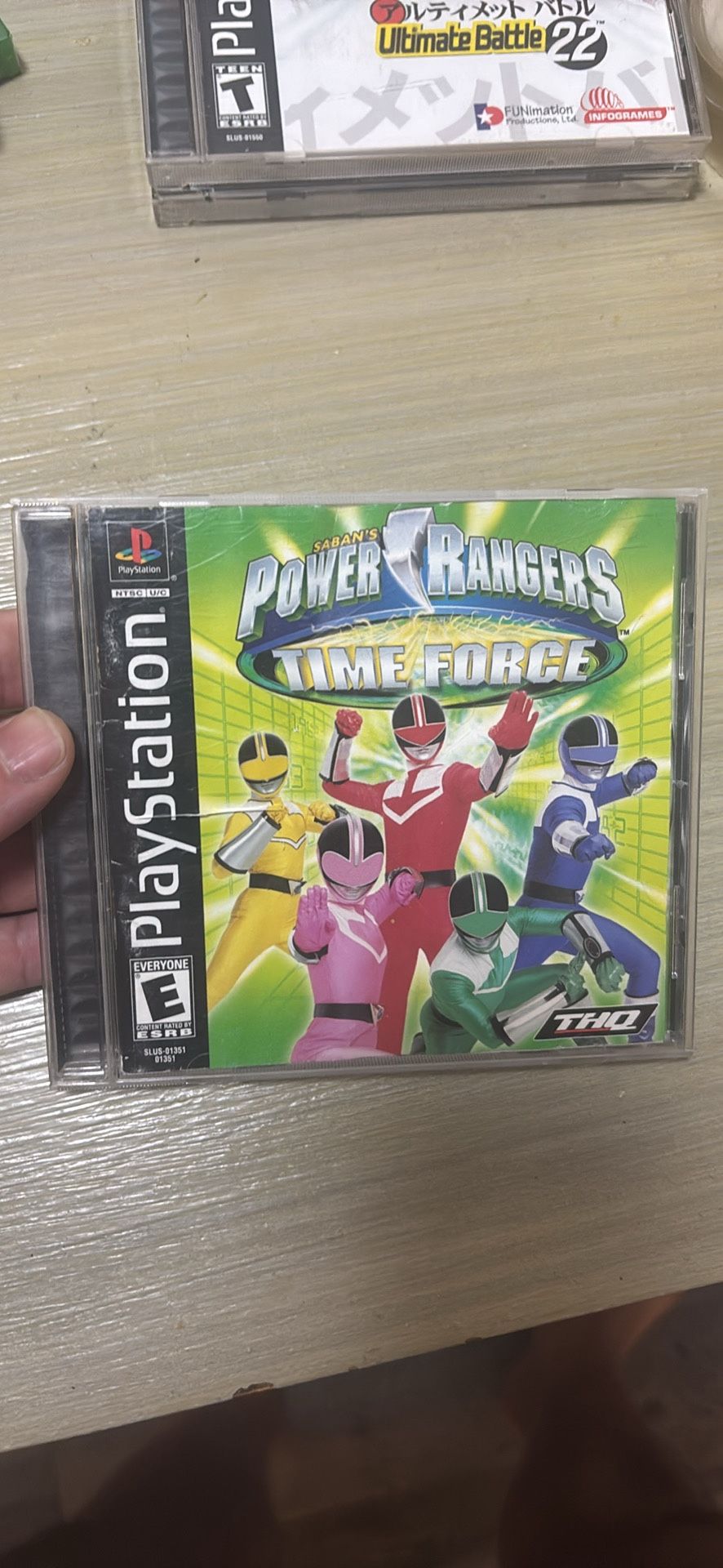 Power Rangers Time Force Video Game Sony Playstation 1 2001 Rare