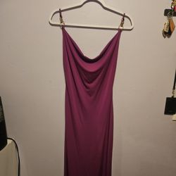 Long Purple  Dress