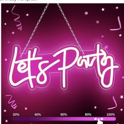 Let’s Party Neon Sign 