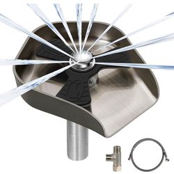 Brand New Stainless Steel Glass,Bottle,Cup Rinser for Kitchen Sink, 13 Sprayers,Fits 1-4” Openings