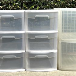 Plastic Storage Drawers, $12 each (Burbank)
