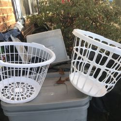 Two new laundry baskets only five dollars