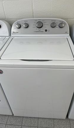 Whirlpool Top Load Washer & Dryer Set – Deep Water, Auto Dry, White