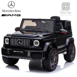 AMG G63 Licensed Ride On Car with Remote Control and Music - 12V SUV Toy by Mercedes Benz