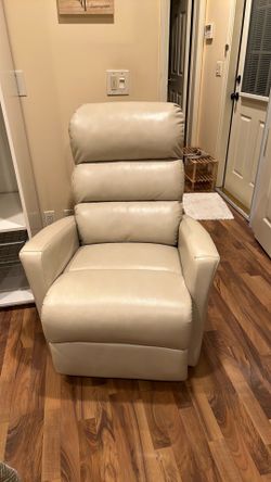 Leather, very special faux, recliner!