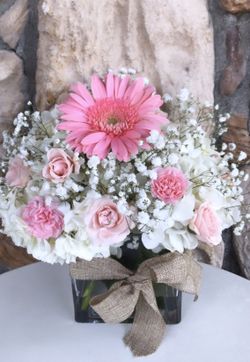 Pink flower arrangement