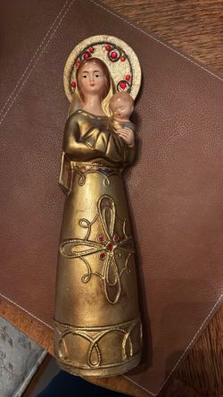 Mother Mary And Baby Jesus-Made In Japan