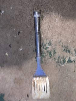 BBQ Grill Stainless Steel Slotted Spatula Metal