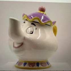 Brand New Disney Mrs. Potts Beauty and the Beast Treasure Craft Ceramic Cookies Jar