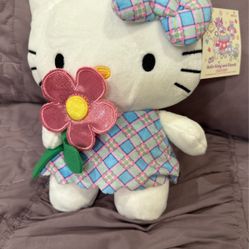Hello Kitty Plush 9-1/2” Brand New