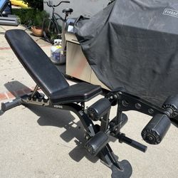 Inspire Adjustable workout Bench With Leg Curler Attachment 