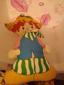 Vintage Strawberry Shortcake Pillow 