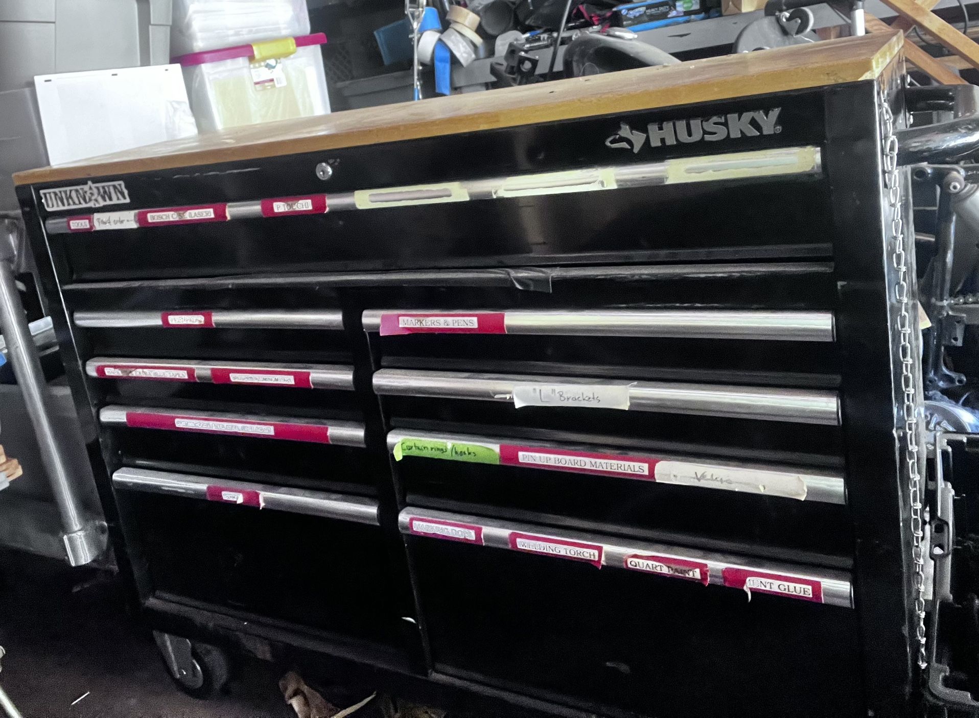 Husky Rolling Tool Box/ Workbench