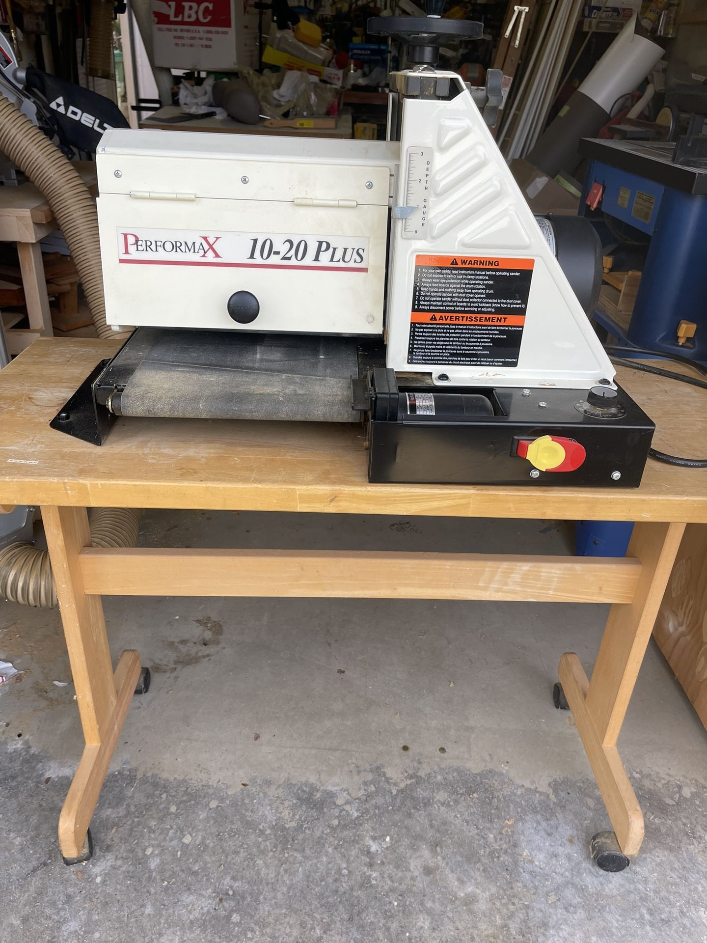 Performax 10-20 Plus Drum Sander With Table